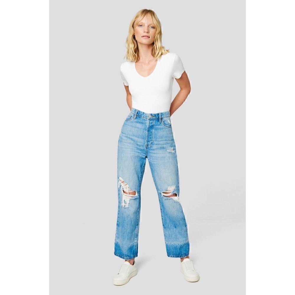 NWT BLANKNYC The Baxter Ribcage Straight Leg Button Fly Jeans in Personal Best